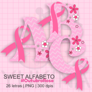 Kit Digital Alfabeto Outubro Rosa