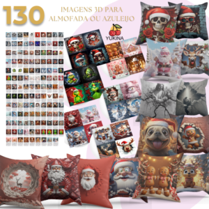 Pack AI 3D Natalino Azuleijo ou Almofada