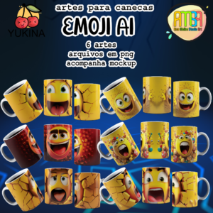 ESTAMPAS Emoji Ai CANECAS