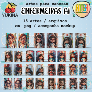 ESTAMPAS Enfermeiras Ai CANECAS
