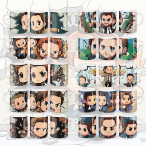 Caneca Supernatural Cartoon