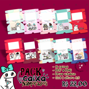 Kit Digital Caixa Flork Namorados