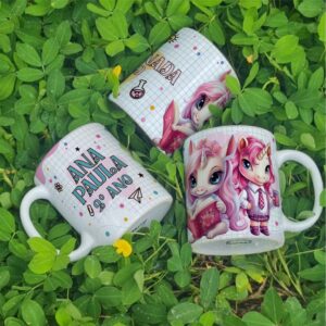Estampa Caneca Volta às Aulas Unicórnio