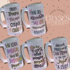 Arte Caneca Chopp Feminina