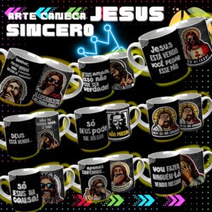 Arte Caneca Jesus Sincero