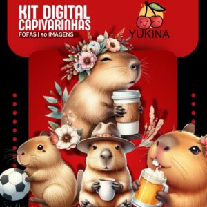Kit Digital Capivarinha Fofa