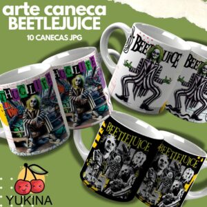 Arte Caneca Beetlejuice