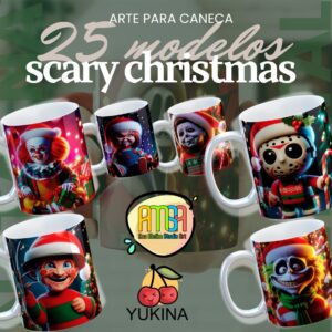 V38 - Arte Caneca Scary Christmas