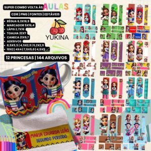 Super Combo Volta às Aulas - Princesas