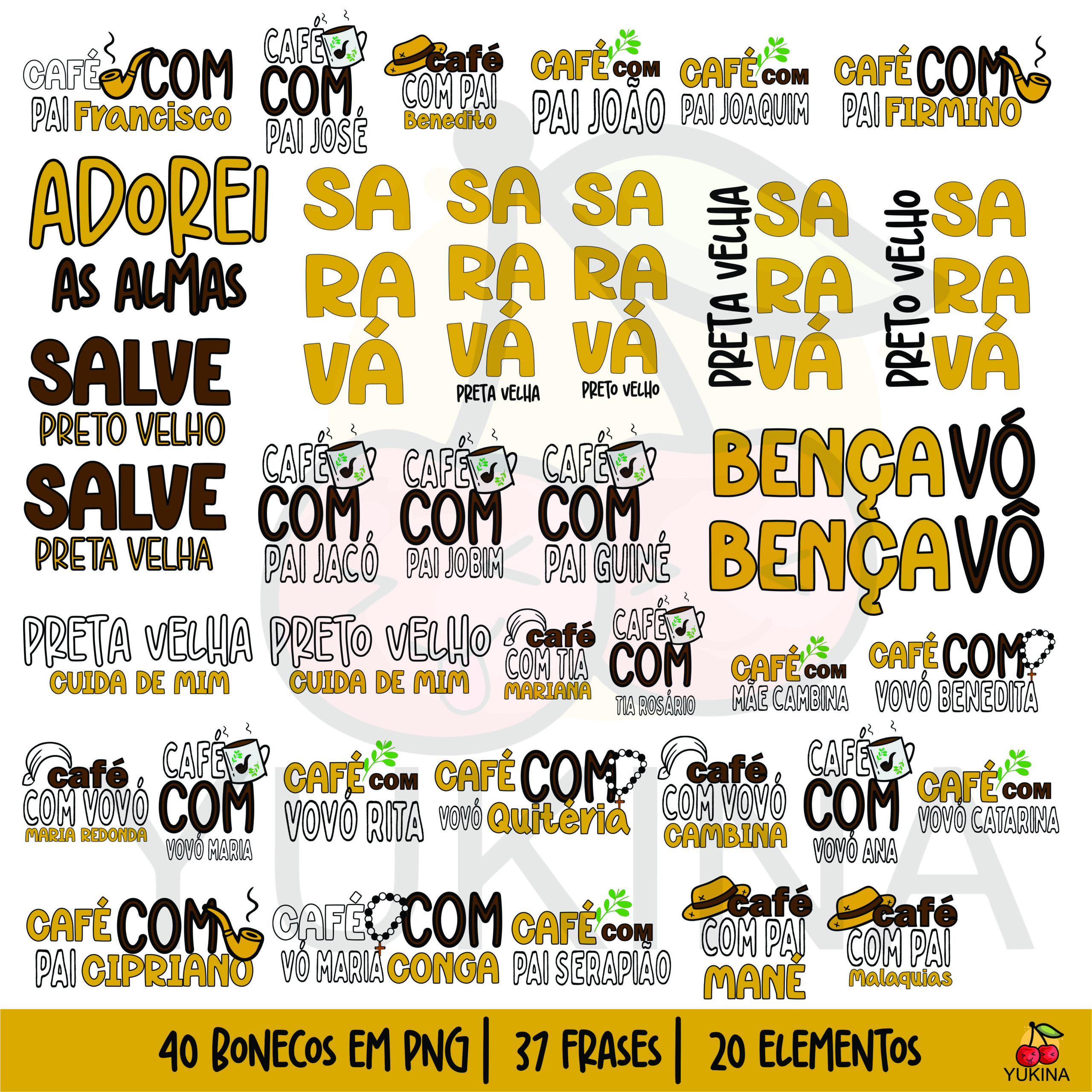 kit digital preto e preta velha 2