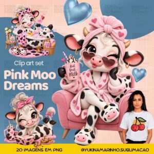 Kit Digital Pink Moo Dreams