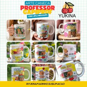 Arte Caneca Professor CapiProf
