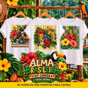 Alma Brasileira – Digital Kit T-shirt