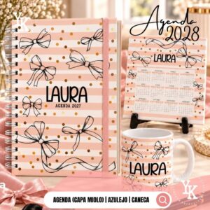 Combo Agenda 2027 - Lacinho Cute